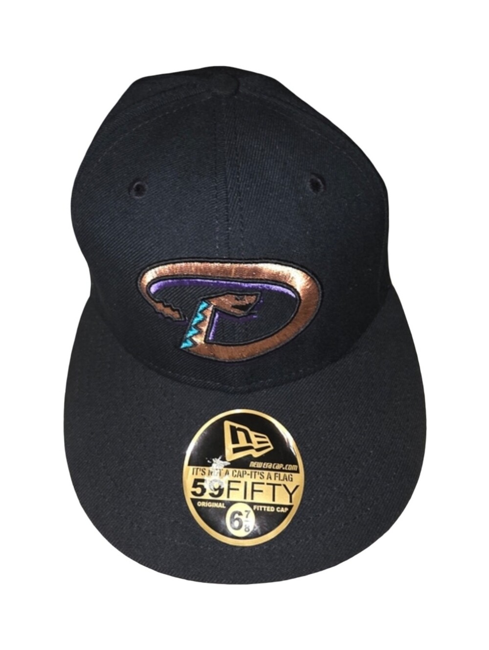 New Era Black Arizona Diamondbacks Fitted Hat with Metallic Logo
